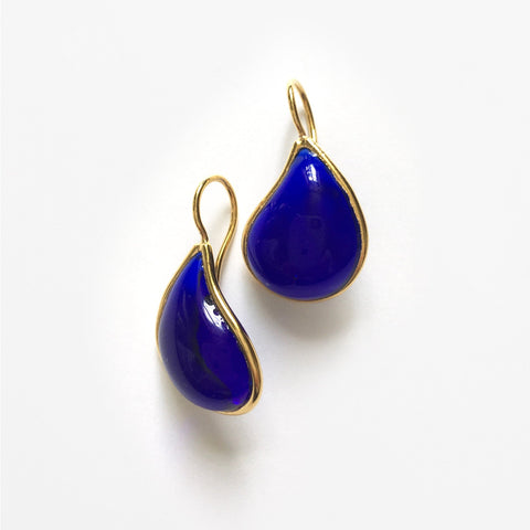 Simple Earrings - Mykonos Blue