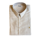 5235 Linen Striped Beige Shirt
