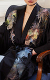 Davonna Short Kimono - Black