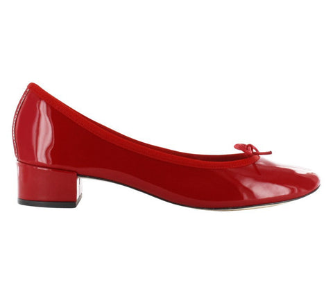Camille Patent Leather Ballerina - Red